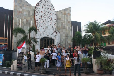 Het monument ter gedachtenis aan de aanslagen op Bali van 2002